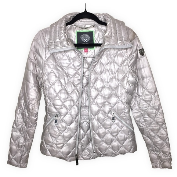 Vince Camuto Quilted Duck Feather Down Puffer Jacket - Picture 4 of 11